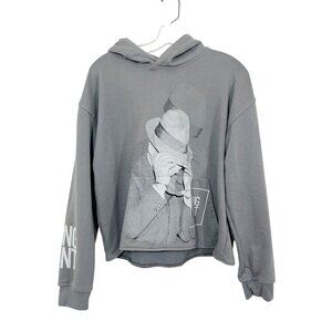 Gangster & Gentlemen Gray Printed Sweatshirt Hoodie Streetwear Men's Size Small